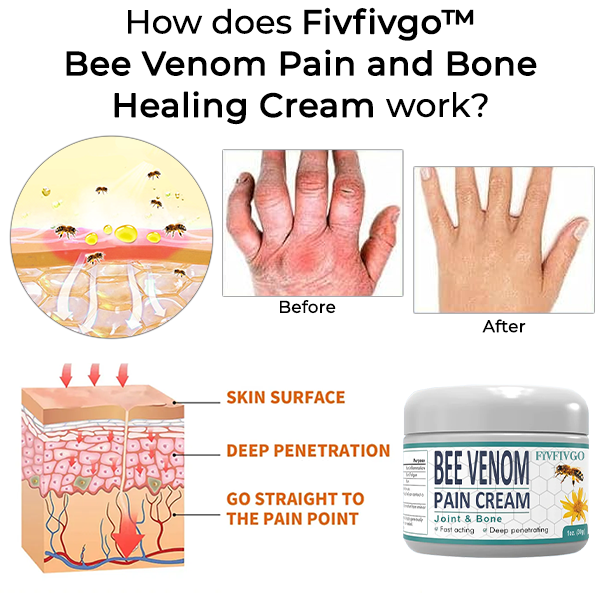 Fivfivgo™ Crème contre la douleur et la guérison des os au venin d’abeille