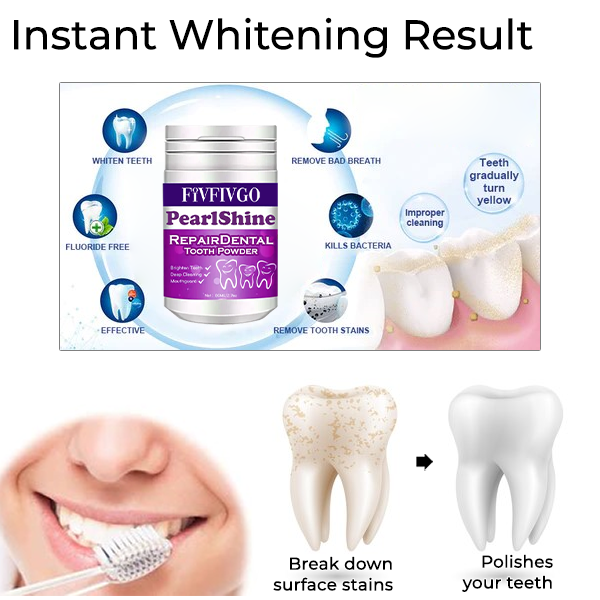 Fivfivgo™ PearlShine RepairDental Poudre dentaire