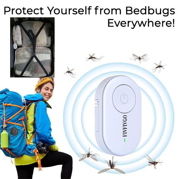 Fivfivgo™ Répulseur de punaises de lit portable à ultrasons