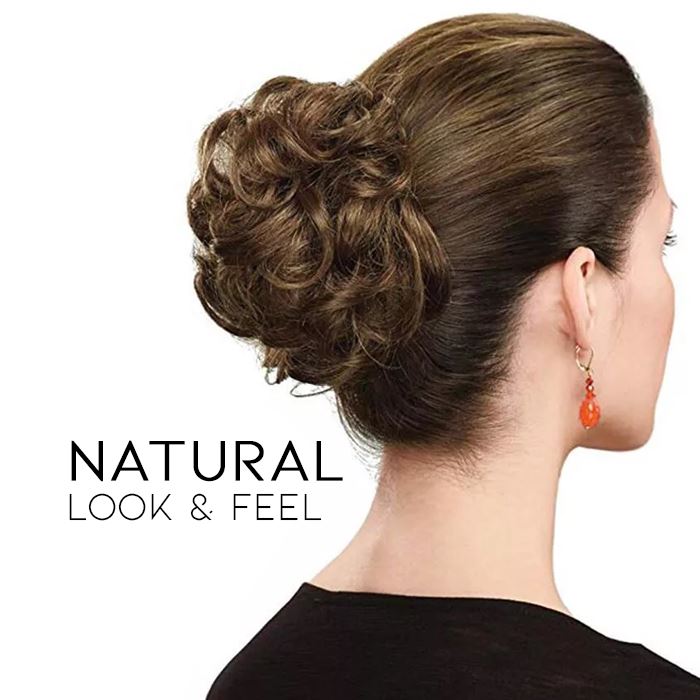 Realistic Messy Hair Bun Hair Accessories Every Day And Night 