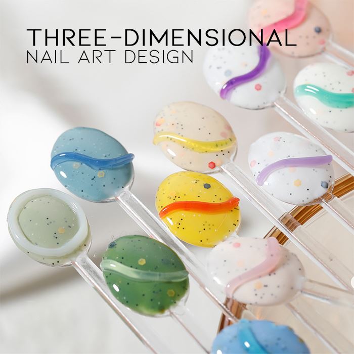 3D Korean Style Nail Gel Nail Every Day And Night 