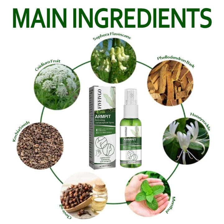 Fivfivgo™ Déodorant corporel rafraîchissant aux herbes en spray