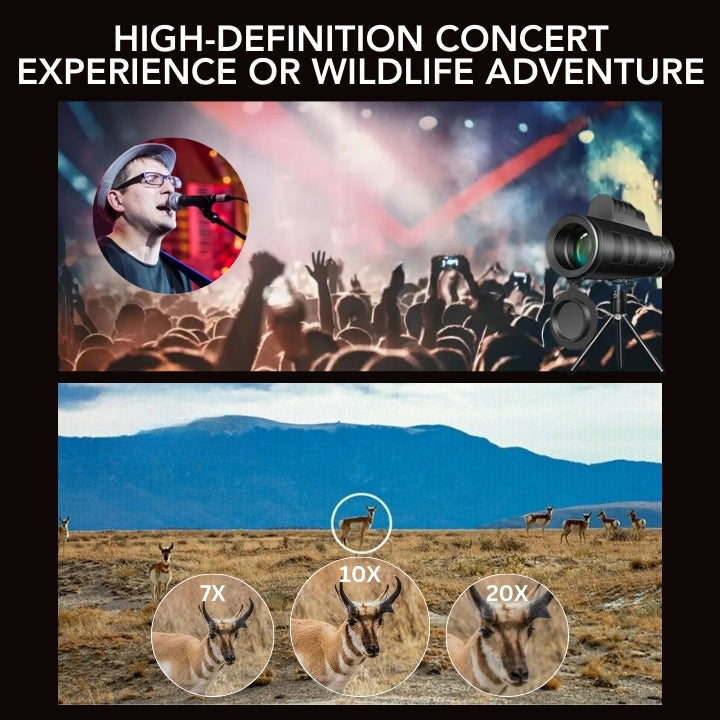 Lyseemin™ StellarView 500X Jumelles de vision nocturne ultra-portables