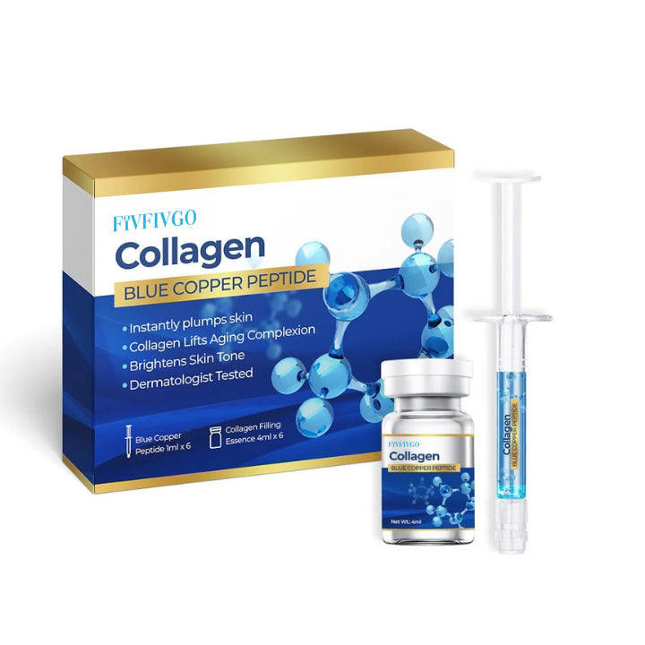 Fivfivgo™ Ensemble d'Essence de Peptide de Cuivre Bleu Collagène