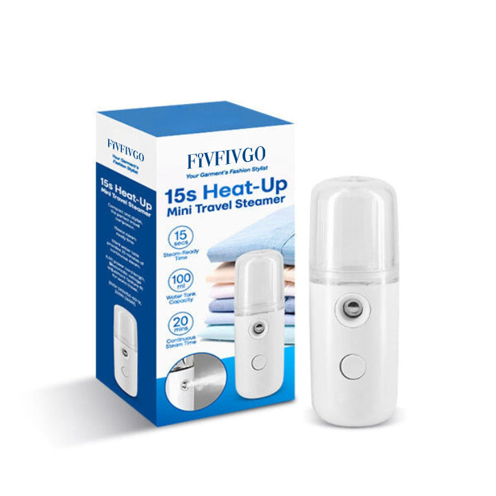 Fivfivgo™ Sunshine 15s Heat-Up Mini Travel Steamer