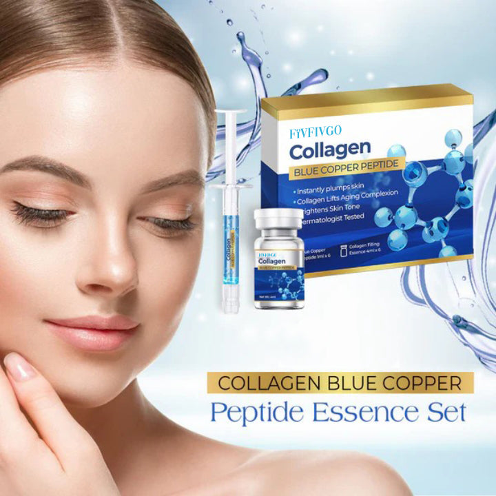 Fivfivgo™ Ensemble d'Essence de Peptide de Cuivre Bleu Collagène