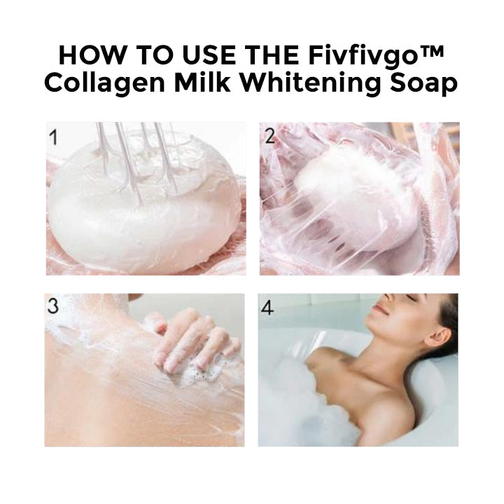Savon éclaircissant au lait au collagène Fivfivgo™