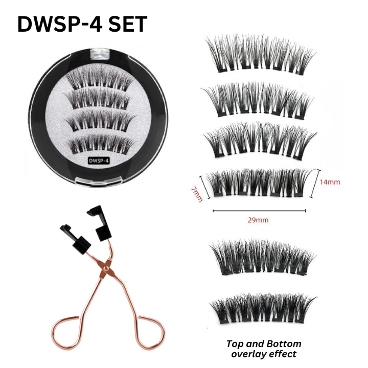 Fivfivgo™ 3D magnetiskt ögonfransset