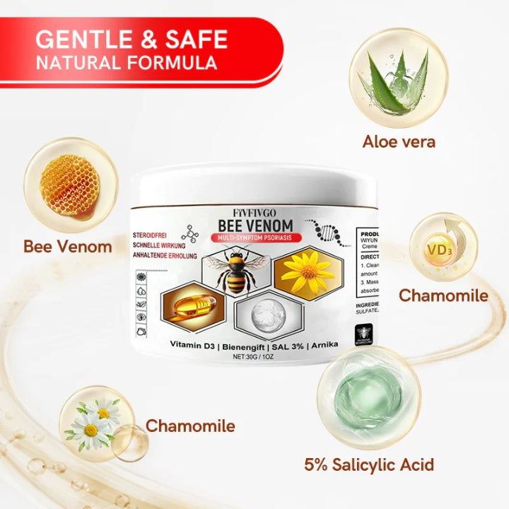 Fivfivgo™ Bienengift Multi-Symptom Psoriasis Creme