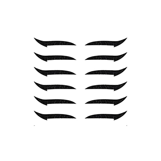 Reusable Instant Stick-On Glitter Eyeliner Make-up Every Day And Night Black 1 pc 