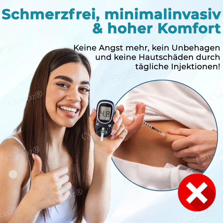 Cvreoz® InsuliNeedle Glukosekontrolle Microneedling-Pflaster