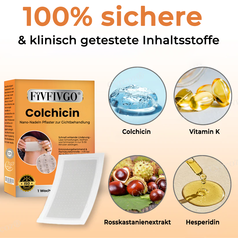 Fivfivgo® Colchicin Nano-Nadeln Pflaster zur Gichtbehandlung
