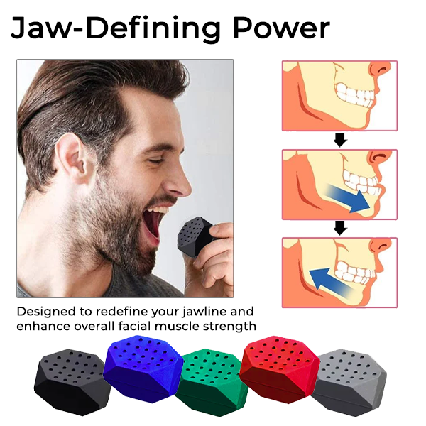 Fivfivgo™ Exerciseur à bille masséter pour mâchoire d'entraînement à la mastication