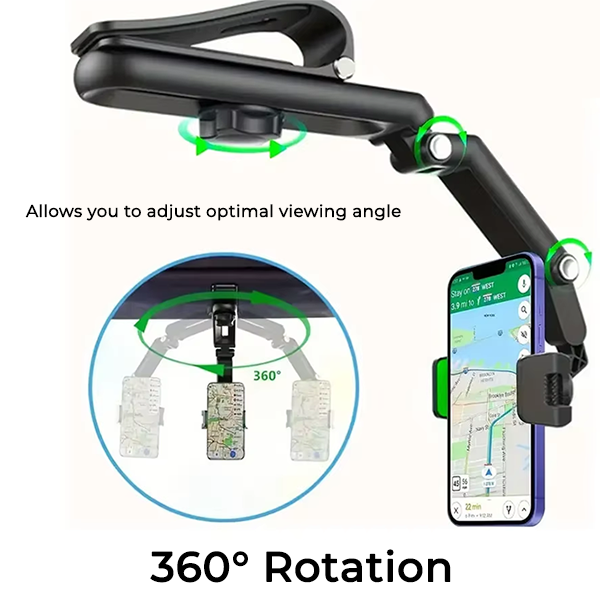 Rotatable and Retractable Car Phone Holder