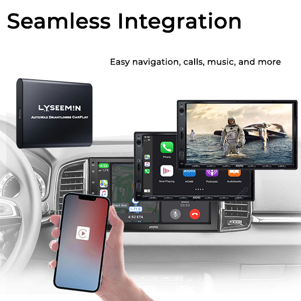 Lyseemin™ AutoMax Drahtloses CarPlay