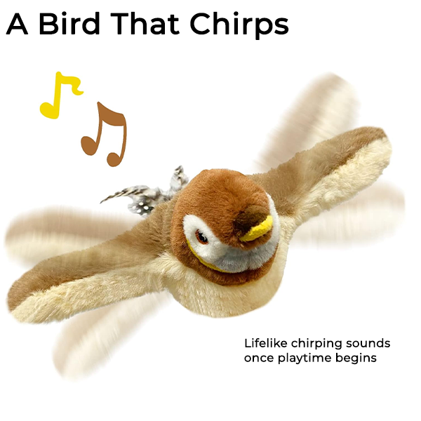 Cat Toys Flapping Bird Sparrow