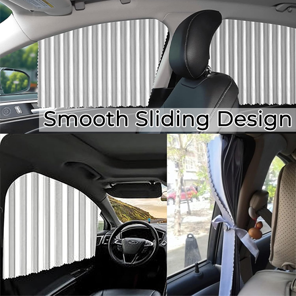 Slidable Magnetic Car Curtain for UV Protection