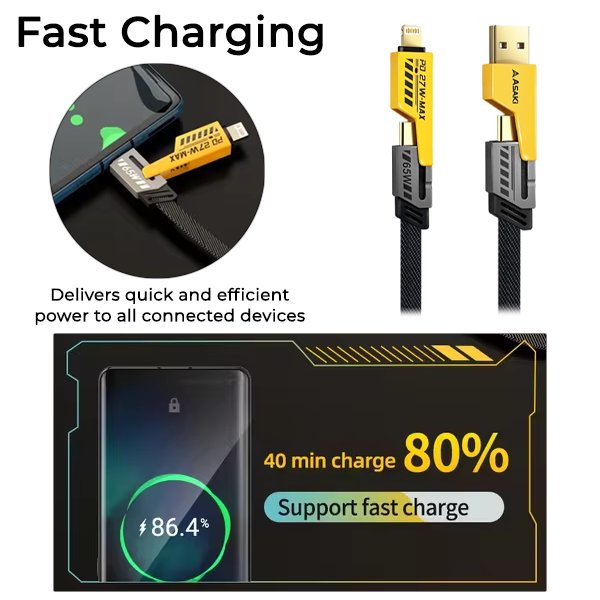 4 in 1 Fast Charging Cable