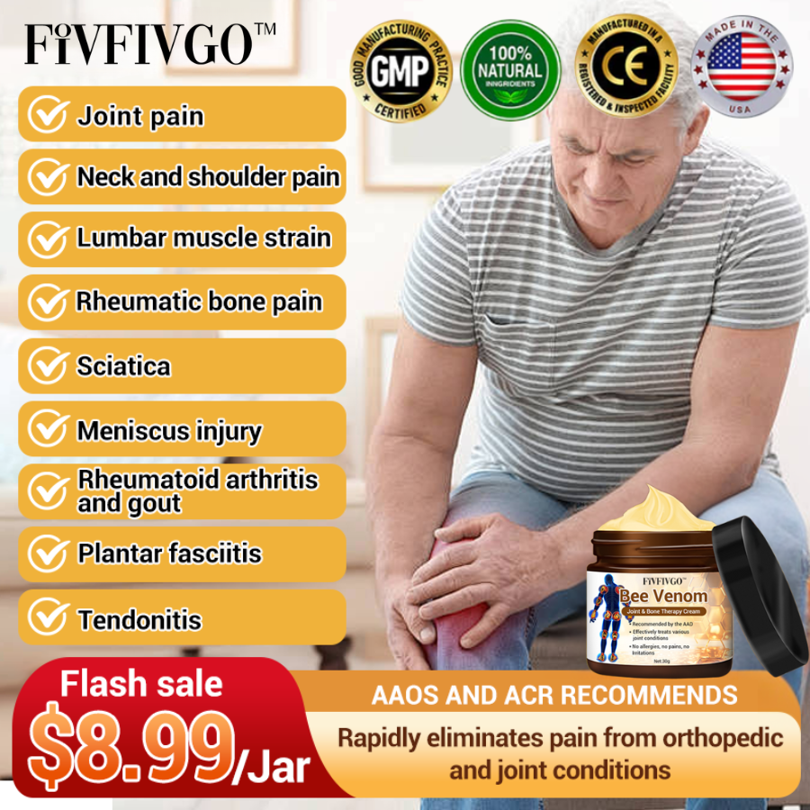 Fivfivgo™ Bee Venom Arthritis Therapy Cream (Specially for older adults & AAOS recommends)🔥