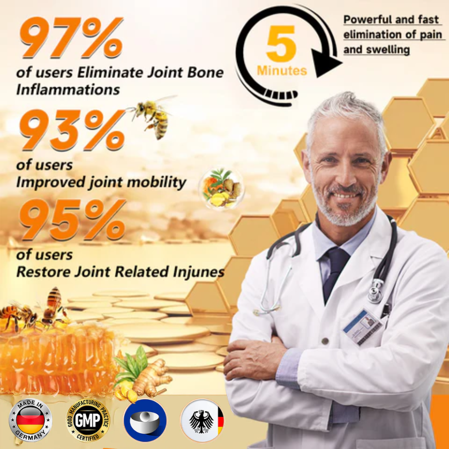 Fivfivgo™ Bee Venom and Turmeric Joint and Bone Pain Relief Cream (Specialized in Joint and Arthritis Pain & Recommended by AAOS)