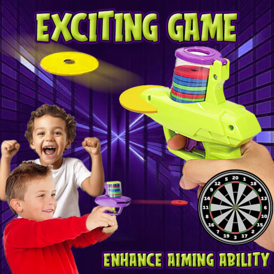 Flying saucer foam disk launcher