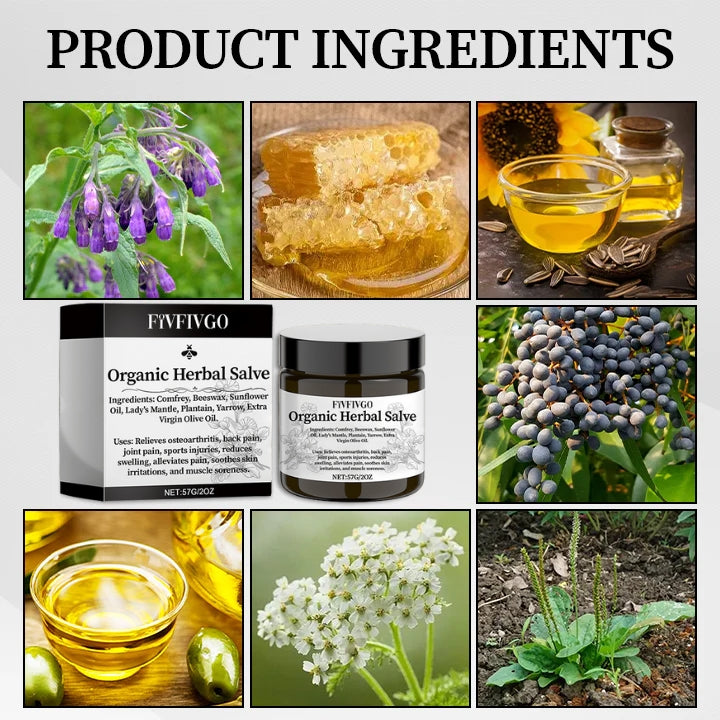 Fivfivgo™ Organic Comfrey Herbal Salve
