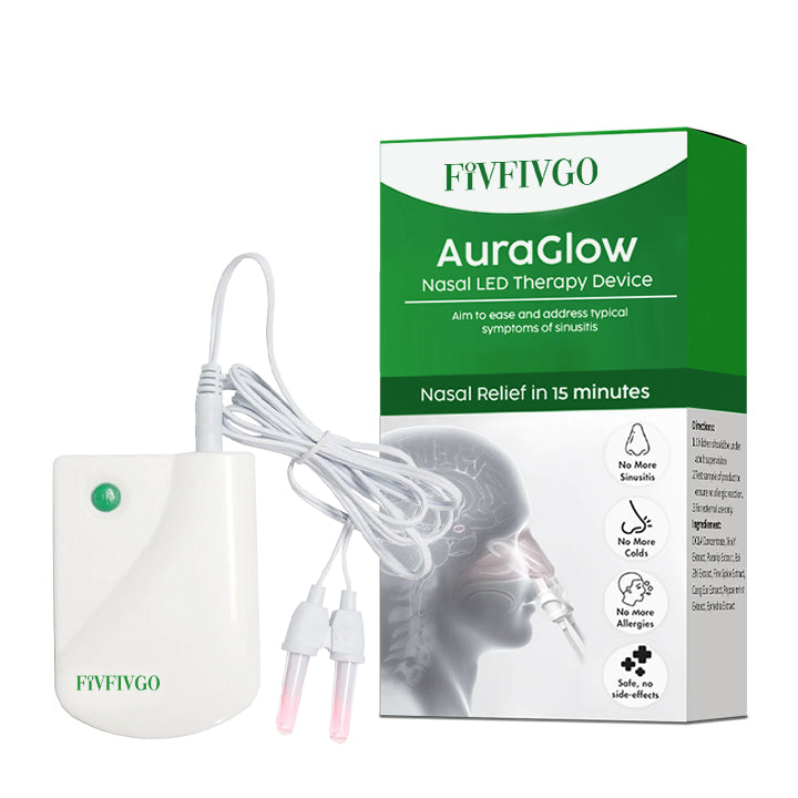 Fivfivgo™ AuraGlow Nasal LED Therapy Device