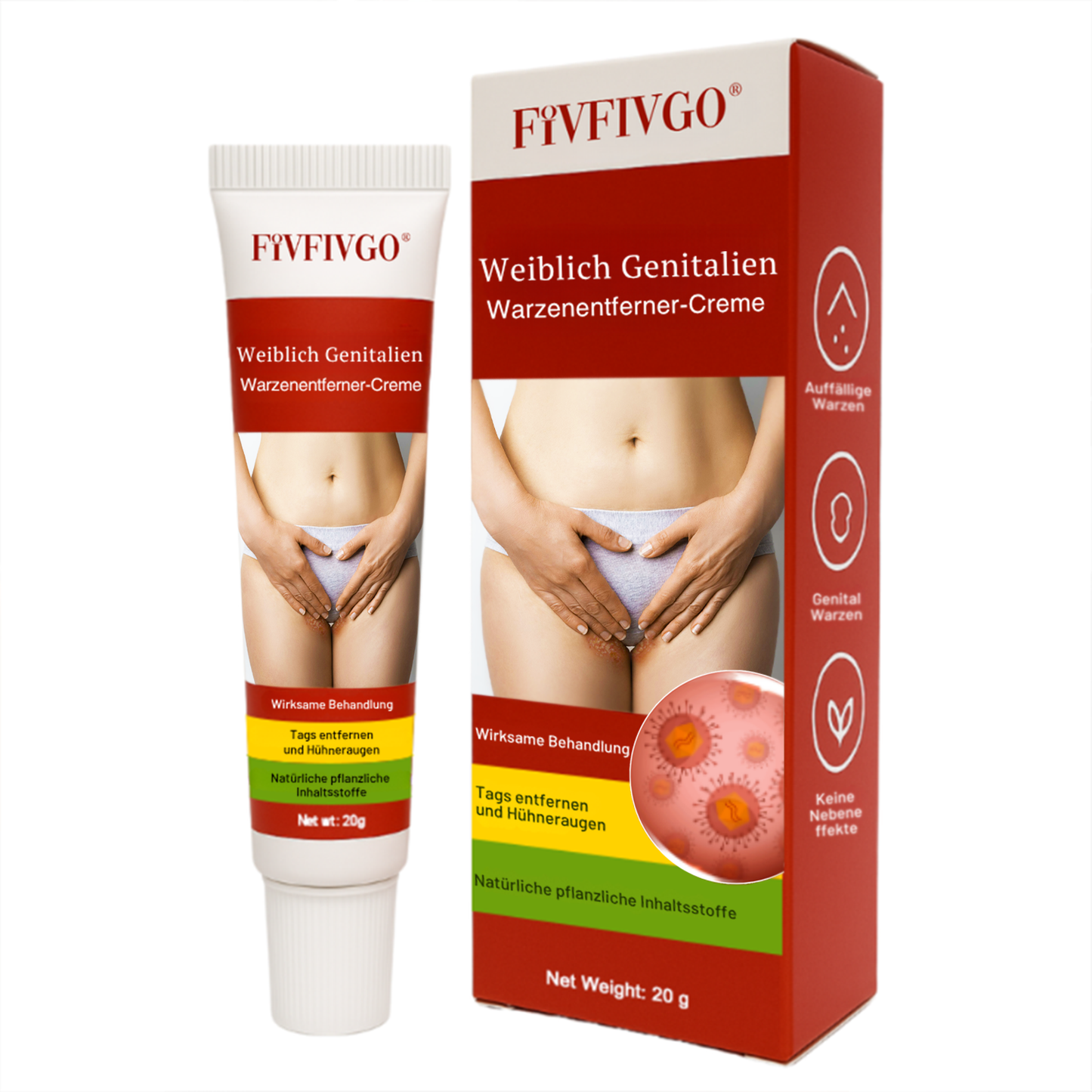 Fivfivgo® Weiblich Genitalien Warzenentferner-Creme