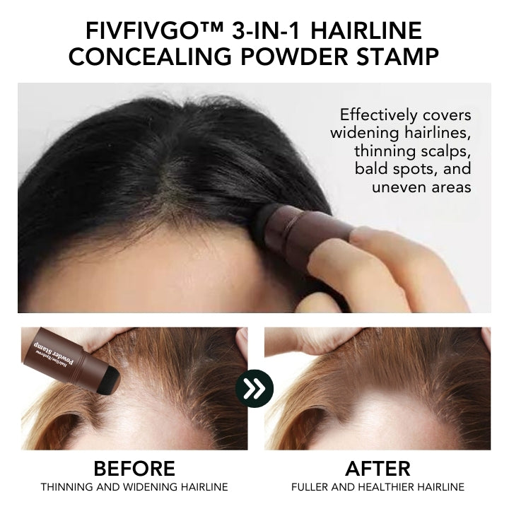 Fivfivgo™ 3-in-1 Hairline Concealing Powder Stamp
