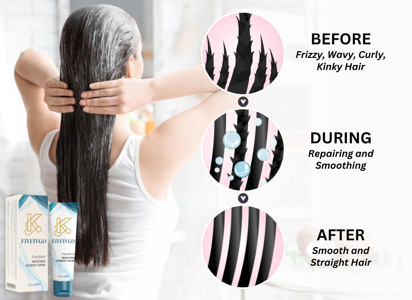 Fivfivgo™ Glättende Blowout-Creme