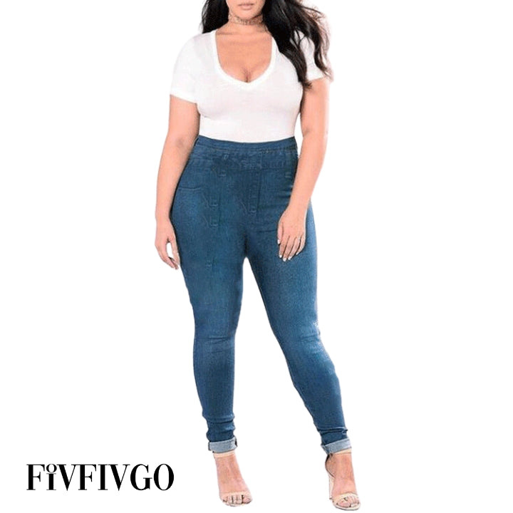 Fivfivgo™ Perfekt sitzende Denim-Leggings