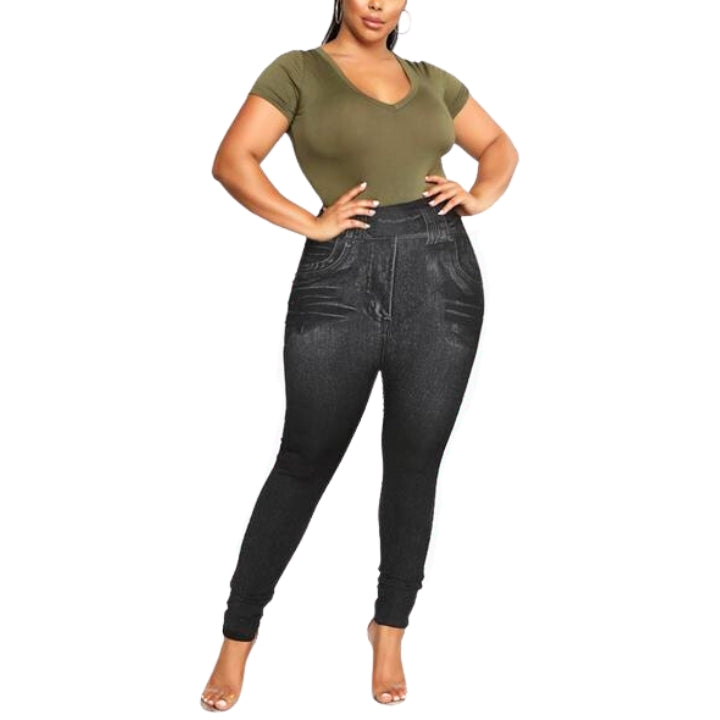 Fivfivgo™ Perfekt sitzende Denim-Leggings