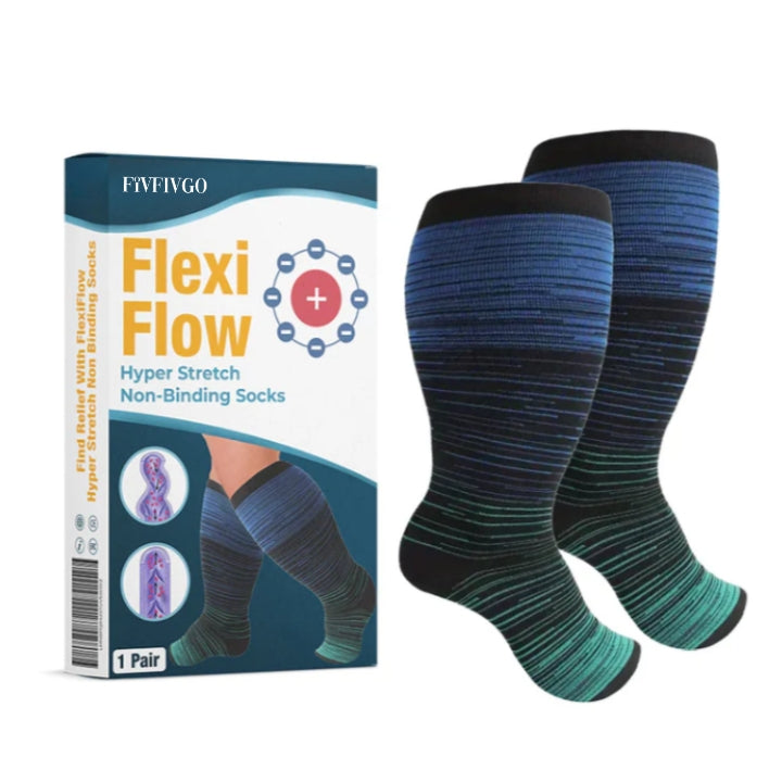 Fivfivgo™ FlexiFlow Hyper-Stretch Nichtbindende Socken