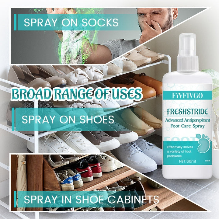 Fivfivgo™ FreshStride Advanced Antiperspirant Foot Care Spray