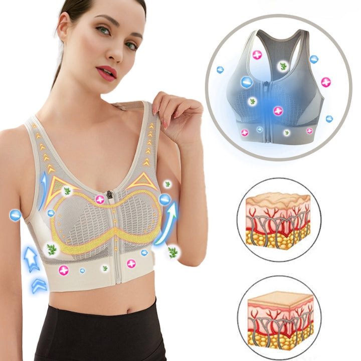 Fivfivgo™ Soutien-gorge de levage à ions négatifs intensifs, tissu technique en maille haute performance