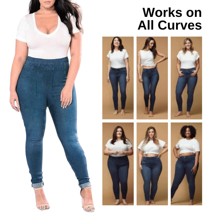 Fivfivgo™ Perfect Fit Denim Leggings