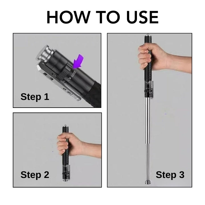 Lyseemin™ Automatic Expandable Steel Baton