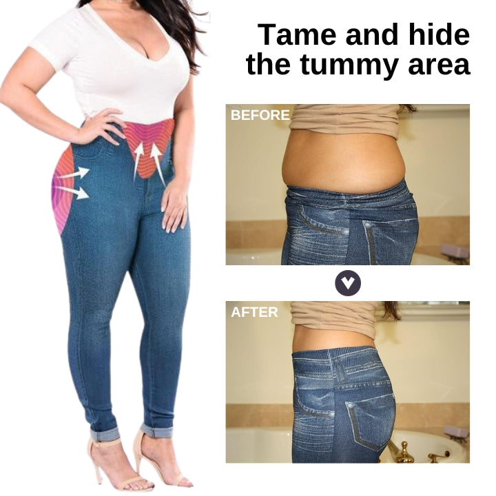 Fivfivgo™ Perfect Fit Denim Leggings