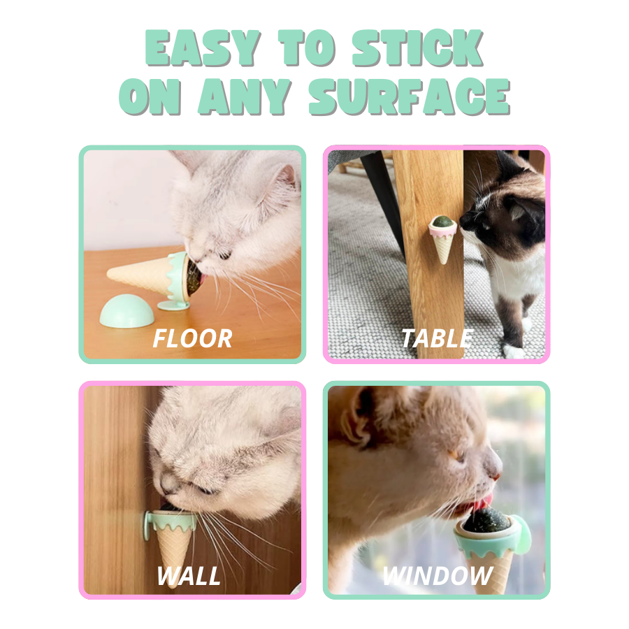 Icecream Catnip Ball Interactive Cat Toys