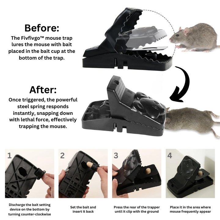 Fivfivgo™ Pièges à Souris Puissants