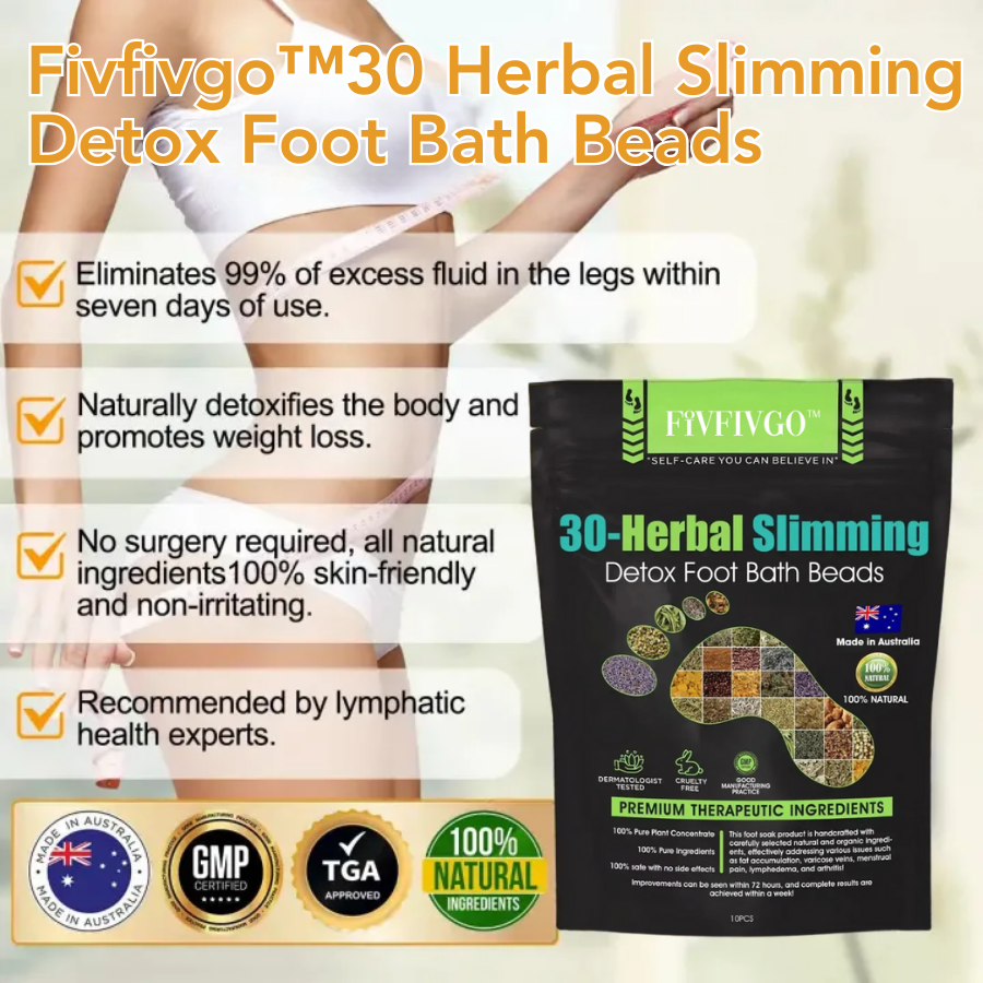 Fivfivgo™ 30 Herbal Firming Slimming & Detox Foot Bath Beads (Effective Treatment for High Blood Sugar and Arthritis)