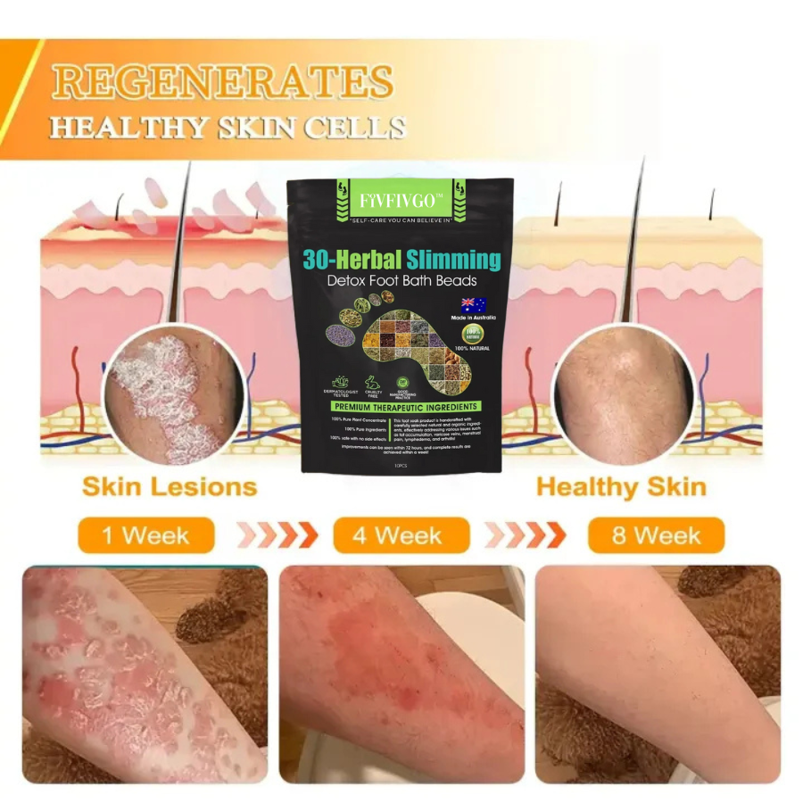 Fivfivgo™ 30 Herbal Firming Slimming & Detox Foot Bath Beads (Effective Treatment for High Blood Sugar and Arthritis)