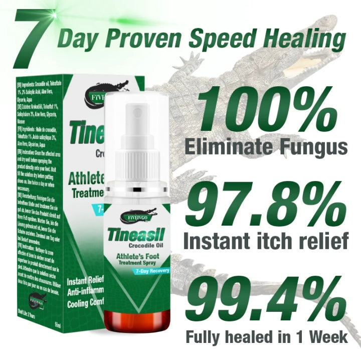 Fivfivgo™ Tineasil Athlete's Foot Crocodile Oil Treatment Spray
