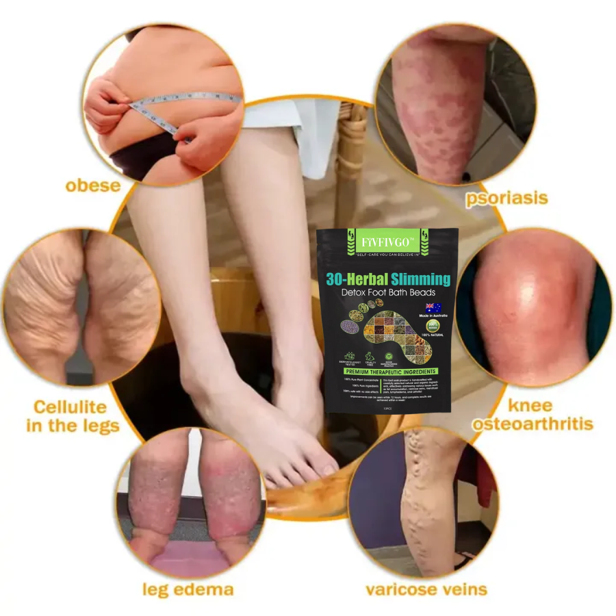 Fivfivgo™ 30 Herbal Firming Slimming & Detox Foot Bath Beads (Effective Treatment for High Blood Sugar and Arthritis)