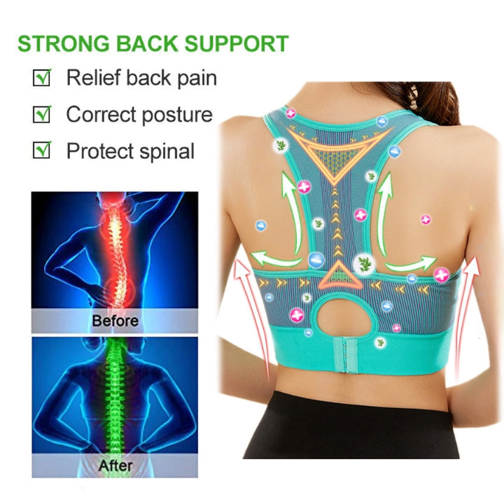 Fivfivgo™ Intensiver Negativ-Ionen-Lifting-BH, technisches Hochleistungs-Mesh-Gewebe