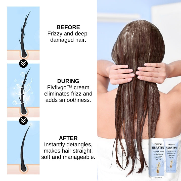 Fivfivgo™ Straightening Hair Keratin Treatment Cream