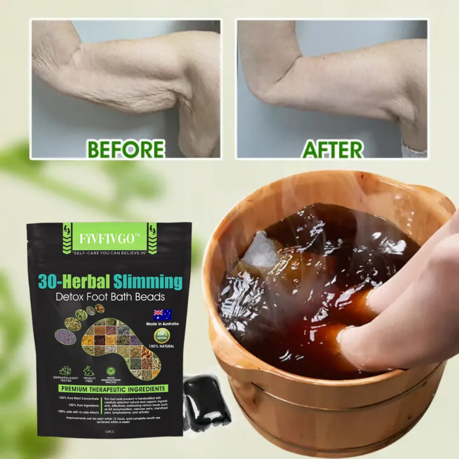Fivfivgo™ 30 Herbal Firming Slimming & Detox Foot Bath Beads (Effective Treatment for High Blood Sugar and Arthritis)
