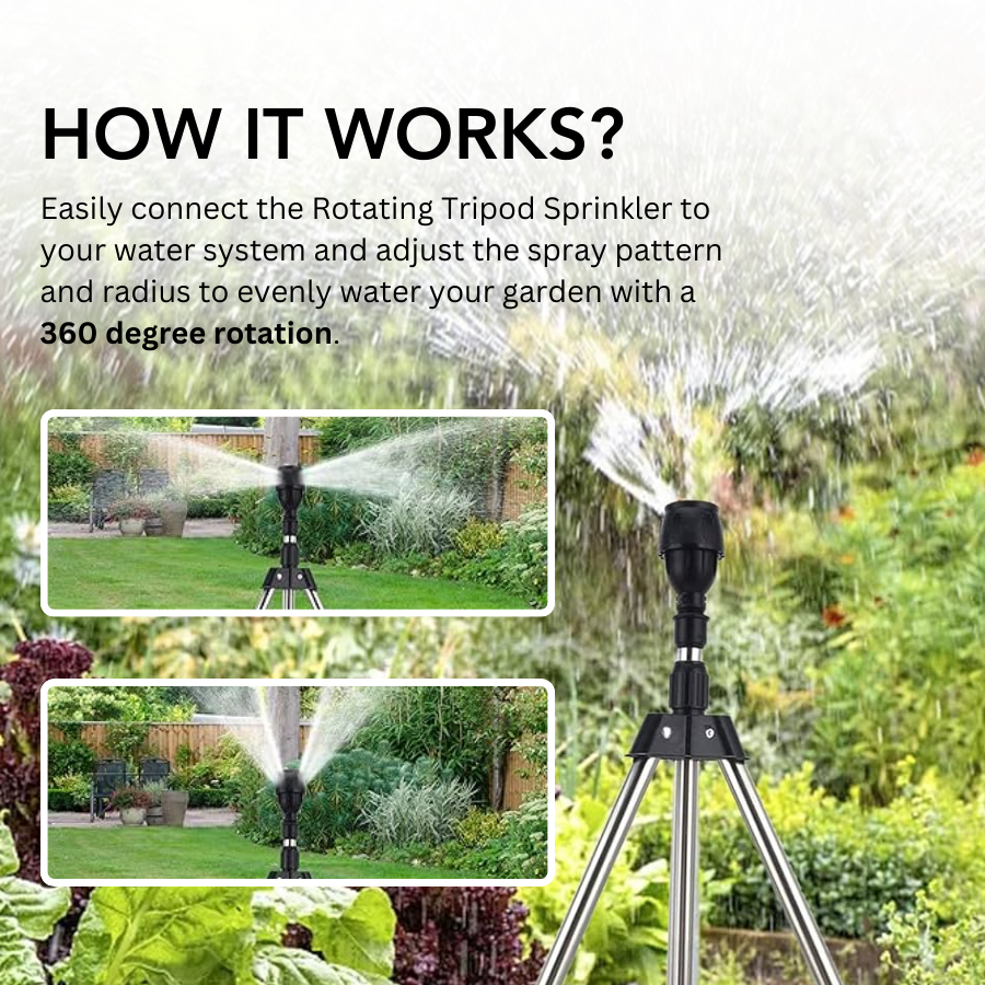 Rotating Tripod Sprinkler