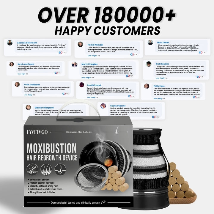 Fivfivgo™ Moxibustion Haarwuchs Gerät