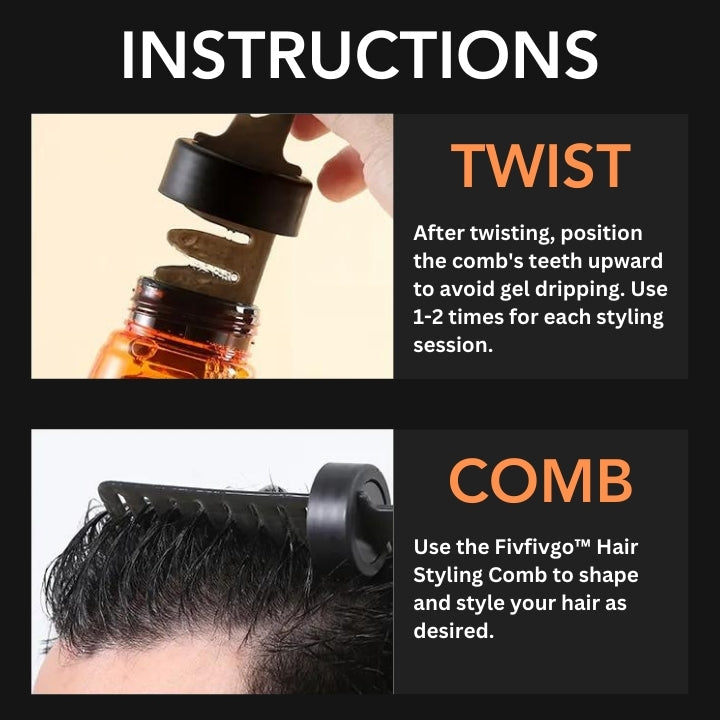 Fivfivgo™ Peigne à cheveux avec gel